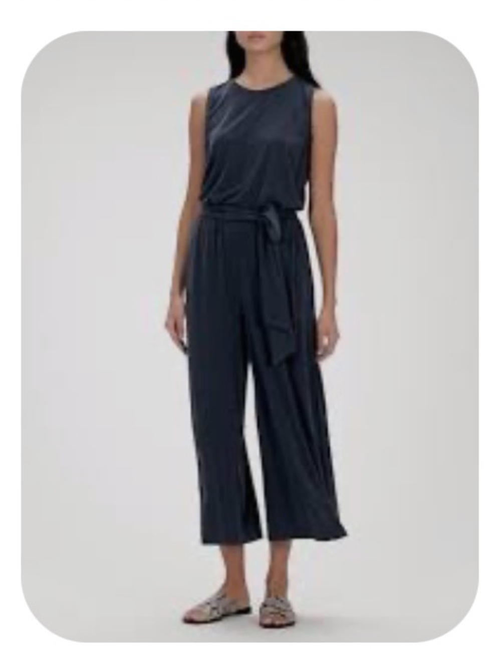 Banana Republic sz 10 SANDWASH MODAL CROPPED JUMPSUIT